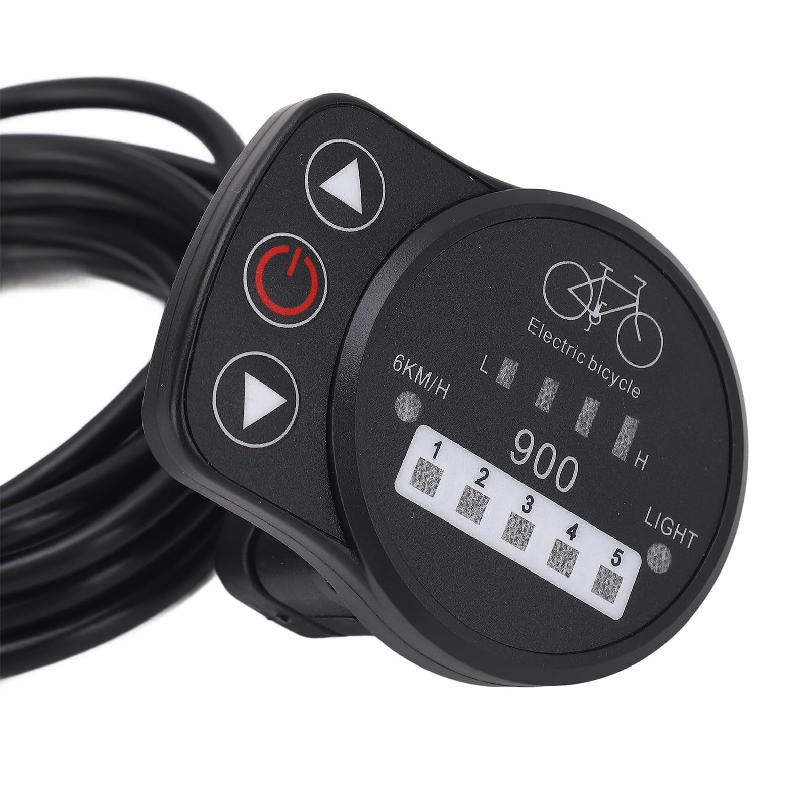 Xolsurg Electric Bike LED Meter Display Panel for KT Controller 36V 48V (Common Connector)