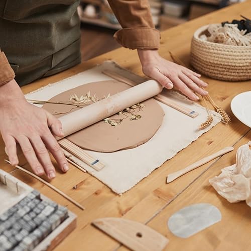 Miniatura 6 de Landical Paquete de 6 arcilla seca al aire de 6 libras, arcilla de cerámica autoendurecible, porcelana, multiusos, modelado natural para adultos,