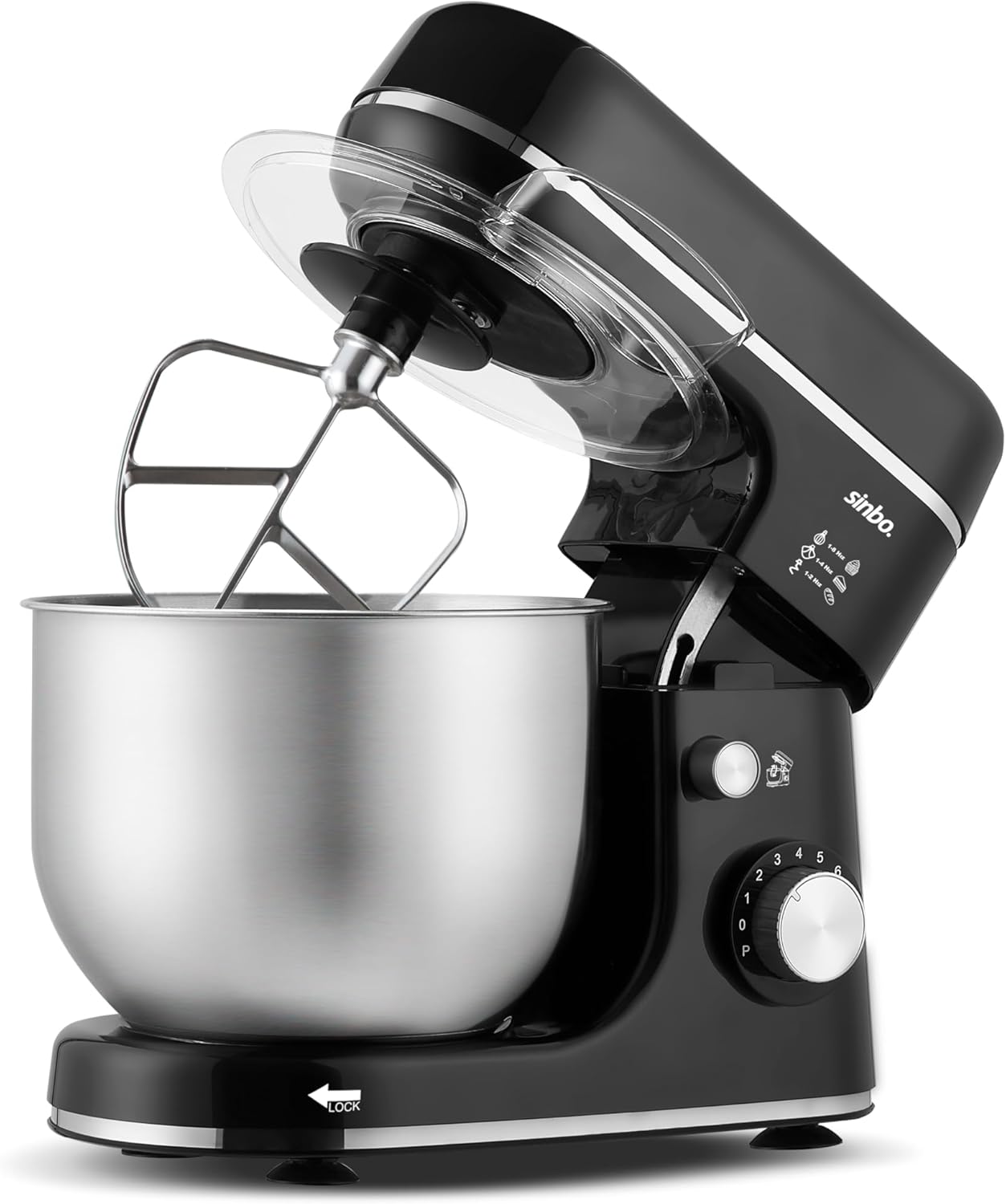 Sinbo SMX-2769 Stand Mixer with flat beater attachment