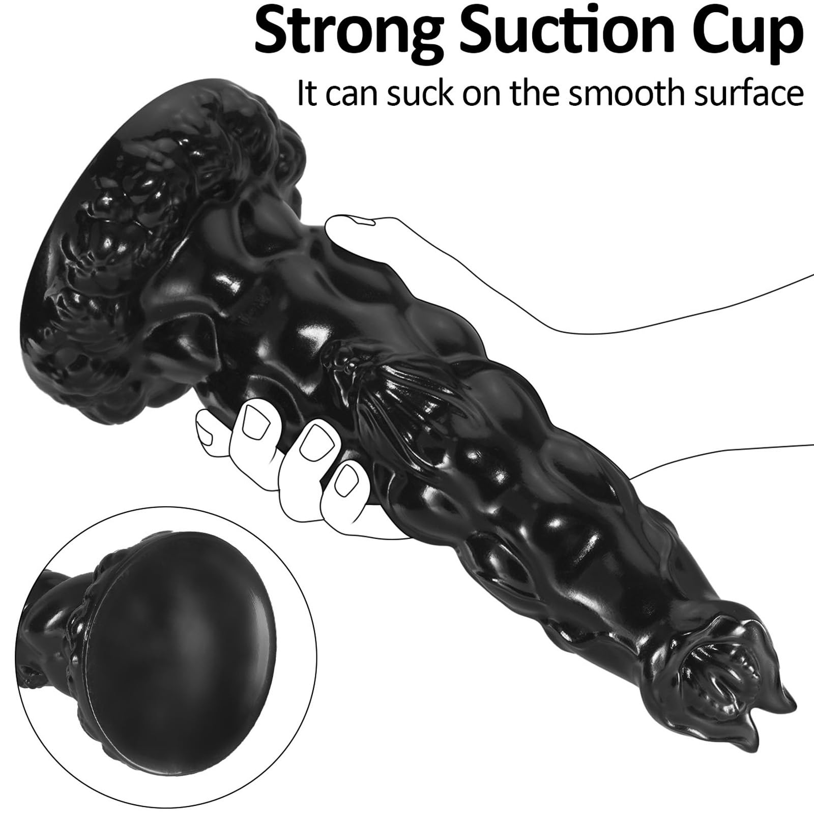 12.4" Único Super Big Butt Plug Long Anal Plugs con base de succión Anus Dildo Beads Opening Trainer Butt Stretcher Prostate Massage, Anal G-Spot Sex Juguetes para Mujeres Hombres Jugadores Avanzados