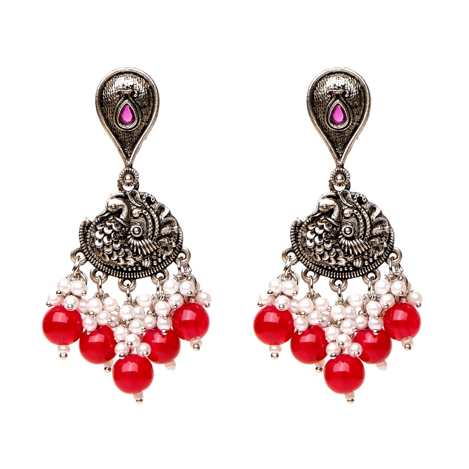 XPNSV Oxidised Jhumka Earrings | Anti Tarnish, Light Weight, Diwali Special Jewellery for Women, Girls and Her (Oxidised Peacock Beaded) (B0CL4PSGPV) Amazon Price History, Amazon Price Tracker