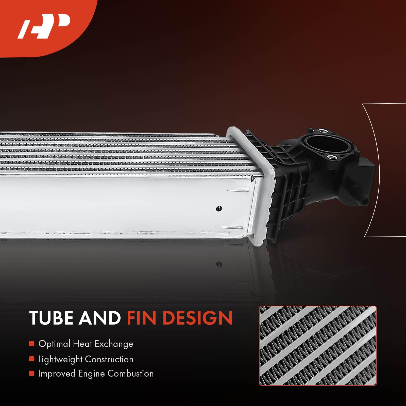 A-Premium Turbo Intercooler For Honda CR-V 2017-2022 1.5L Turbo - Aluminum Core Direct Replacement