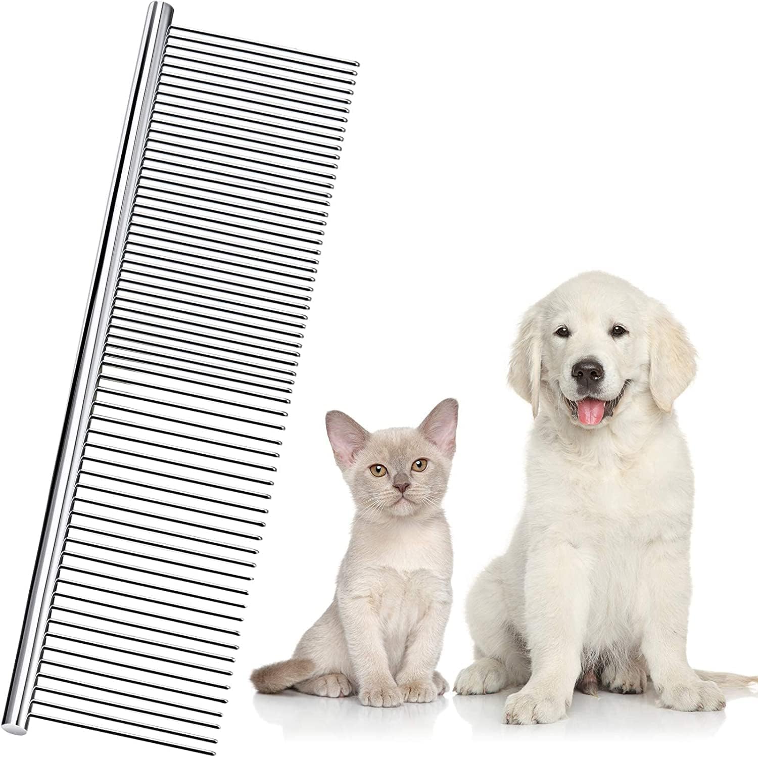 See full amazon price history chart for LOCANS Dog Combs with Rounded Ends Stainless Steel Teeth, Cat Comb for Removing Tangles and Knots, Professional Grooming Tool for Long and Short Haired Dog, Cat and other pets (Pack of 1) (Big) LOCANS Dog Combs with Rounded Ends Stainless Steel Teeth, Cat Comb for Removing Tangles and Knots, Professional Grooming Tool for Long and Short Haired Dog, Cat and other pets (Pack of 1) (Big) (B0CG1PDZXG) Amazon Price History, Amazon Price Tracker