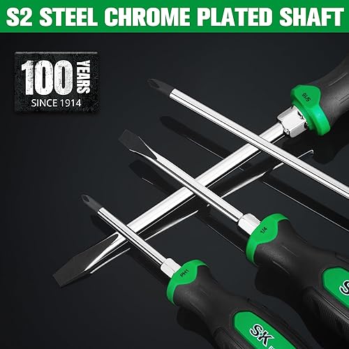 Miniatura 10 de SK Juego de destornilladores de estrella de 5 piezas, juego de destornilladores magnéticos, acero S2, mango SureGrip