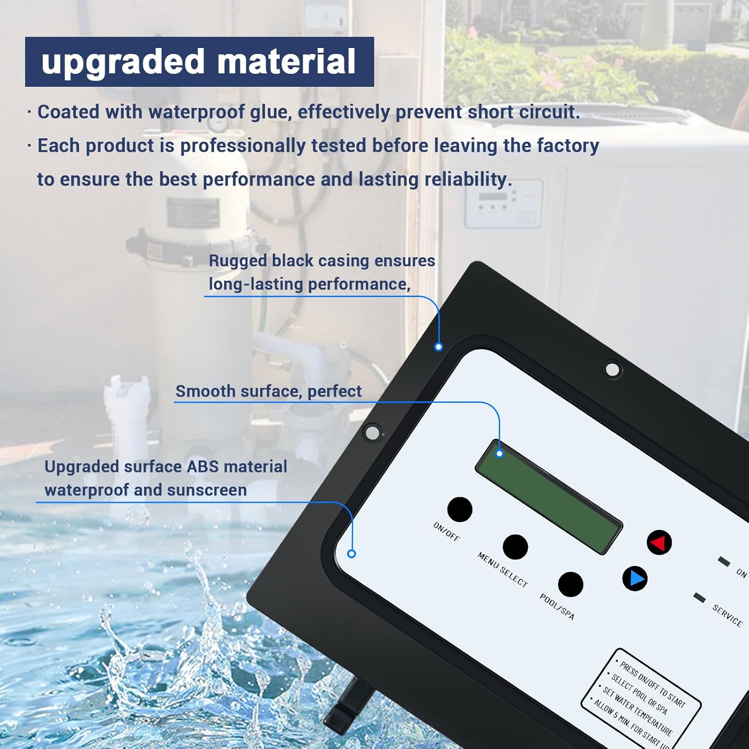 472734 Auto Heat Control Board Assembly Replacement for Pentair UltraTemp ThermalFlo Pool and Spa Heat Pump Replace 622812