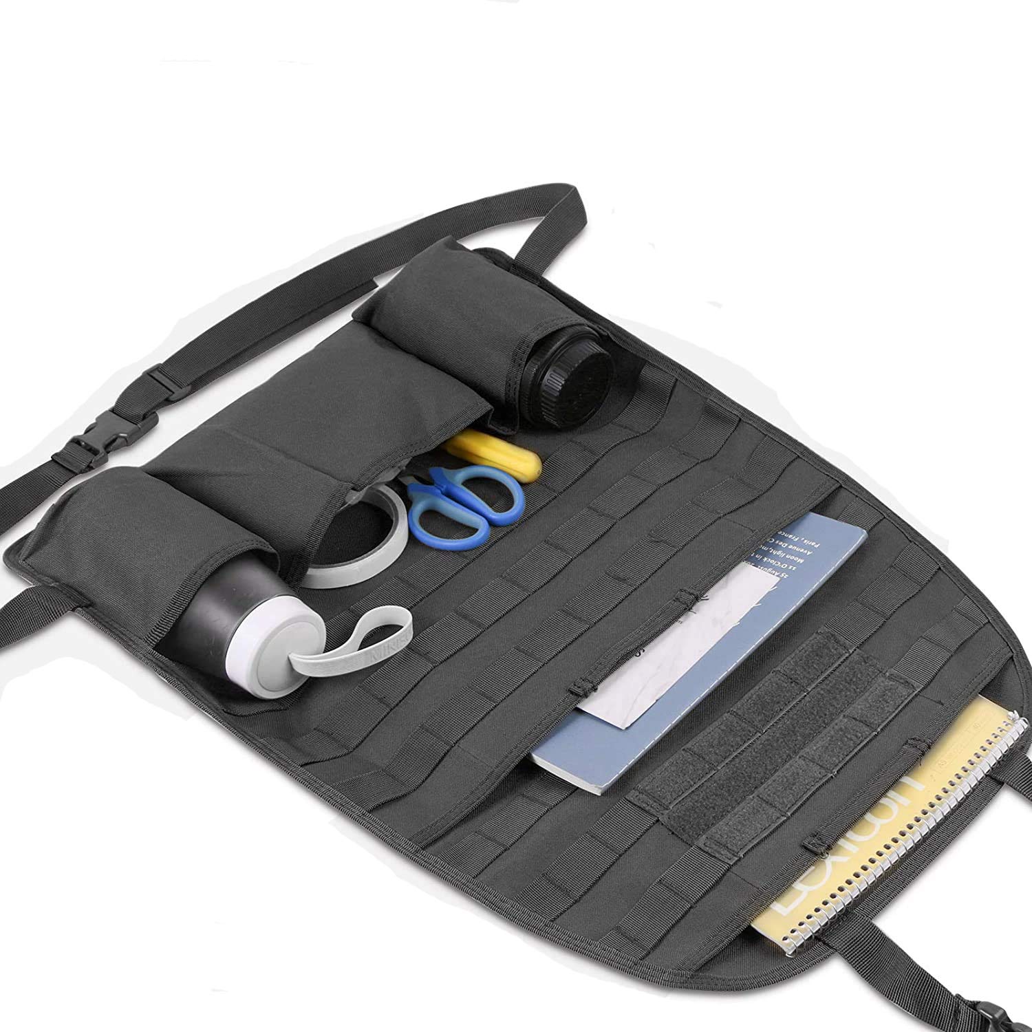 Auto Rückenlehnen-Organizer Aus 600D Nylon – Taktische MOLLE Tasche Für Vordersitz, 58x43 Cm