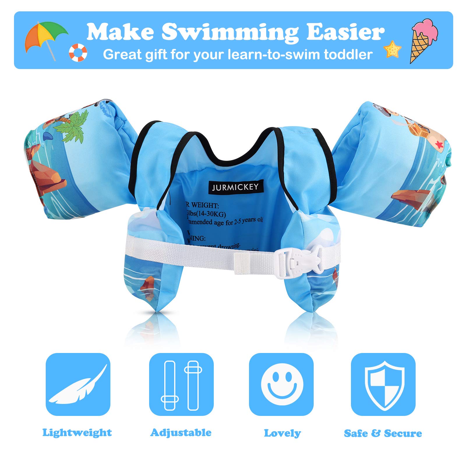 Chaleco De Natación HUNTER Moss Para Niños – Rojo, Talla 2XL (96-116 Cm) – Flotabilidad Segura Con Doble Cierre Y Correas Ajustables
