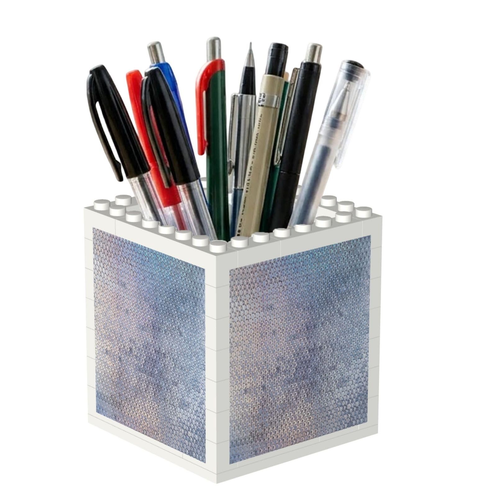 Poadnly Glitter Sparkles Shimmer Printing, Pen Pot Pencil Holder for Office Home School, Compact Desk Organiser for Office Stationery