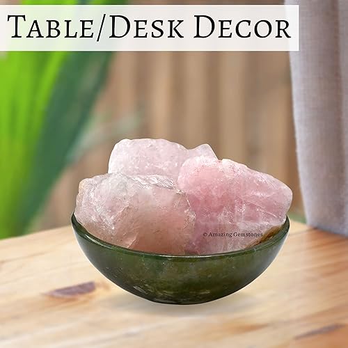 Miniatura 4 de Cristales de Cuarzo Rosa Crudos y Piedras Curativas de Amazing Gemstone, Rocas Naturales para Voltear y DIY Piedras y Cristales Crudos (0.45 kg)