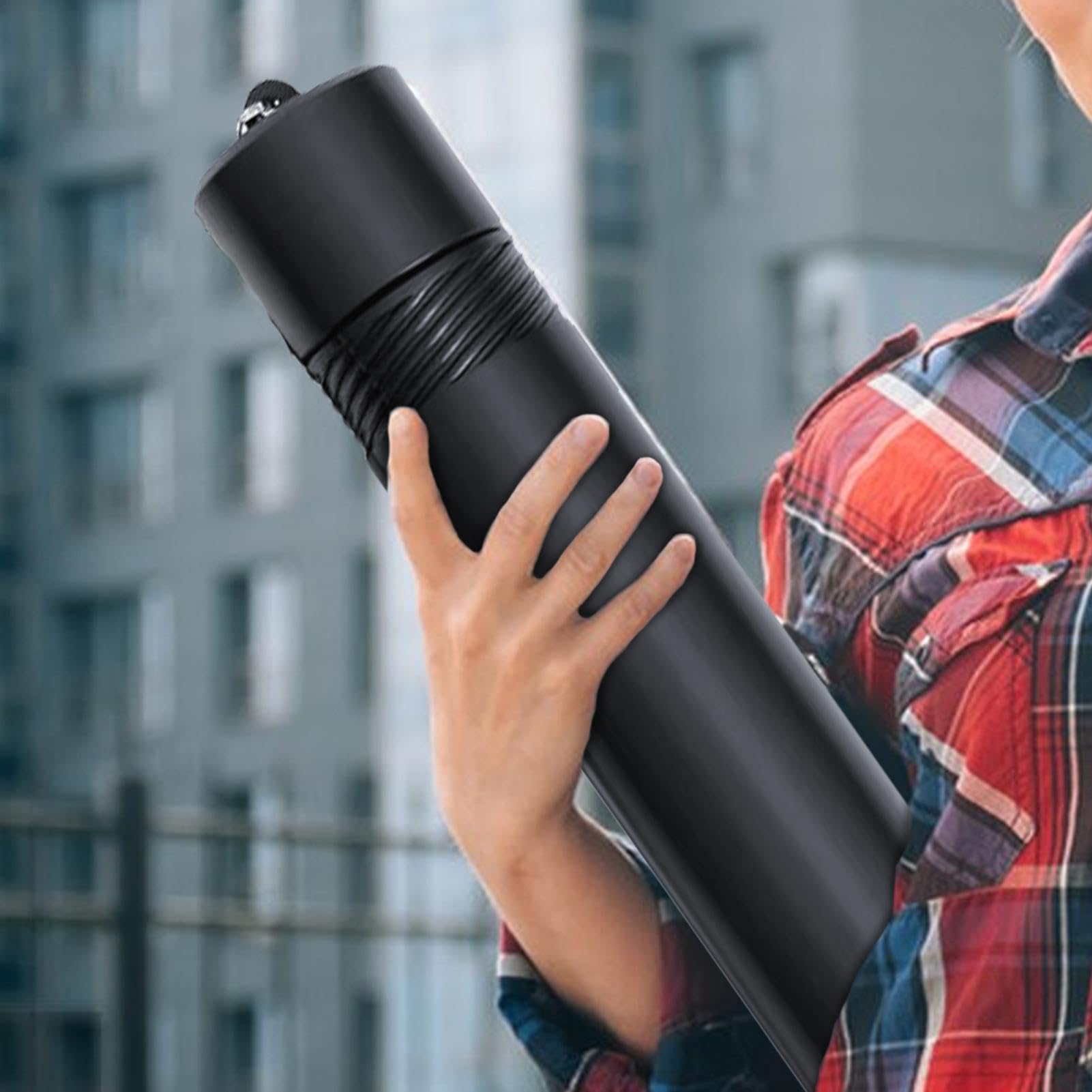 Tube de transport d'œuvres d'art imperméable extensible avec sangle pour affiches et plans