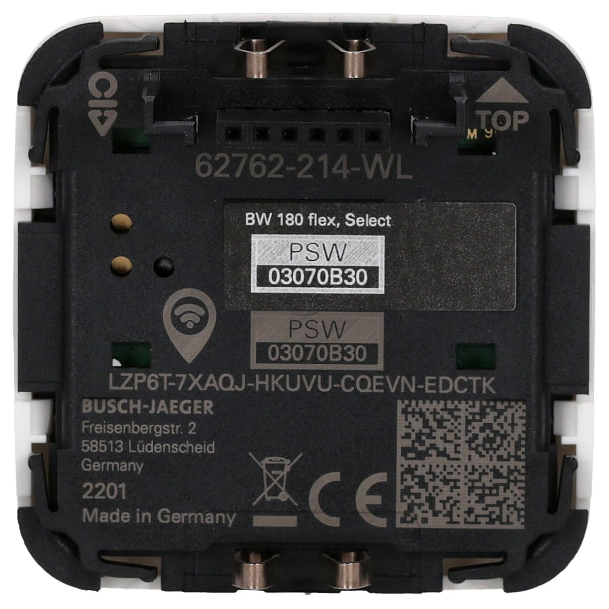 Busch-Jaeger Sensor de Confort 62762-214-WL, Detector de Presencia, Sensor Infrarrojos