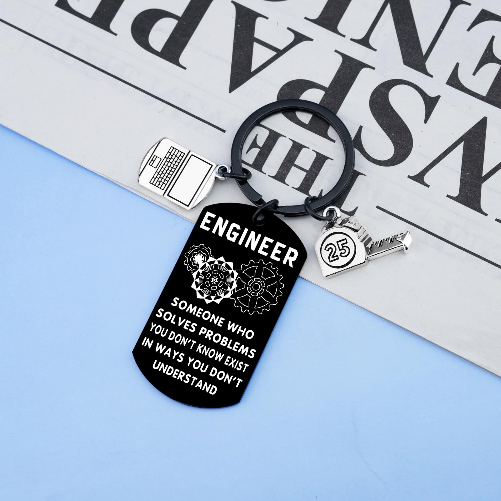 Engineer Gifts for Men Engineer Keychain Cool Gifts for Engineers Graduation Gift for Him Electrical Engineering Gift for School Student