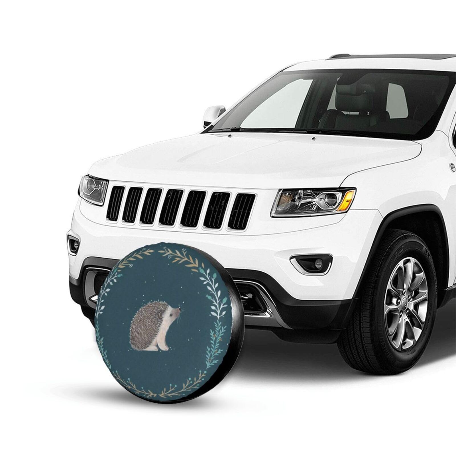 LOJAOGON Hedgehog Spare Tire Cover - Universal 14 Inch Waterproof Dust-Proof Wheel Protector For Trailers, RVs, Trucks - View #4