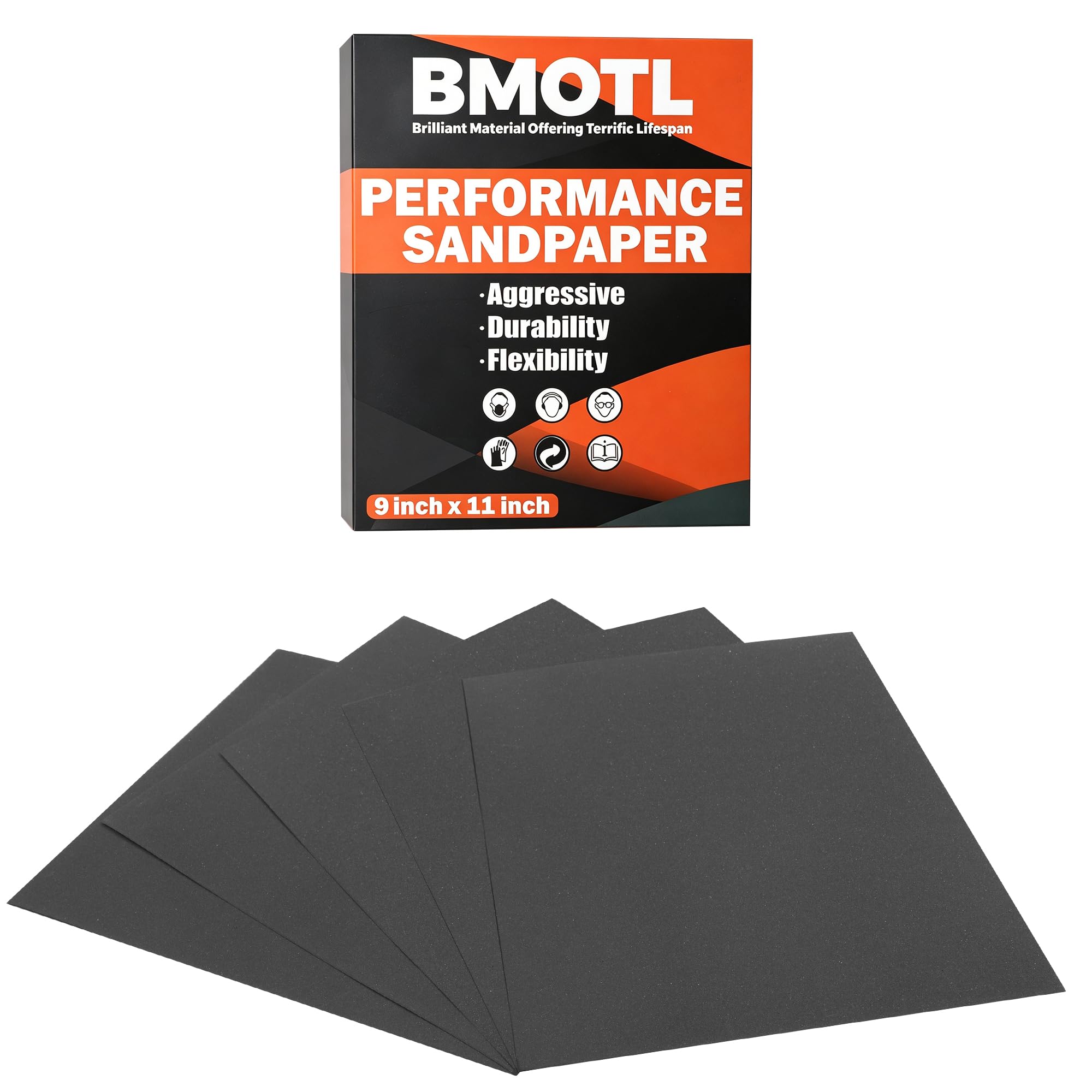 Sandpaper Sheets Assortment - 42 Pcs, 120-5000 Grit -10 Sandpaper Sheets Assortment - 42 Pcs, 120-5000 Grit -10