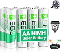 Vista 1 de EBL Baterías recargables AA, 1.2 V 1100 mAh de alta capacidad AA para luces solares de jardín (paquete de 8)
