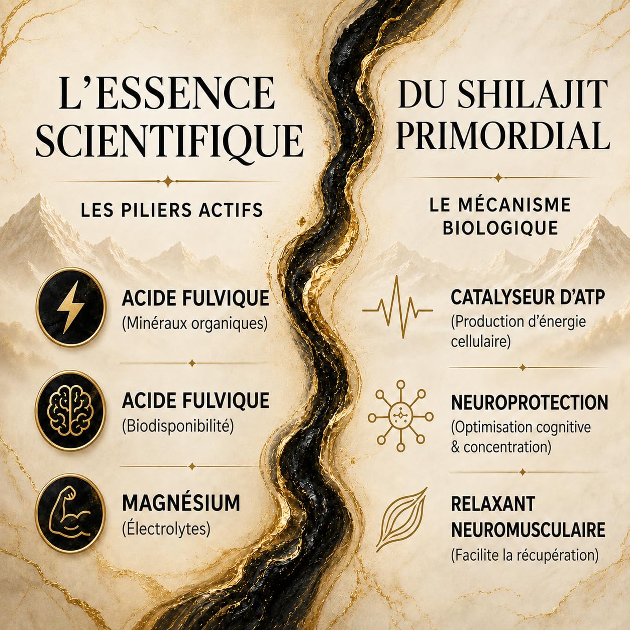 Shilajit Résine Premium 50g – 100% Naturel Sans Additifs – Purifié Authentique Himalaya – 70% Acide Fulvique Qualité Testée en Laboratoire UE – Secret Des Sommets Ayurvédique