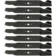 USA Mower Blades 8 MTD616SBP High Lift for MTD 490-110-M115 742-04087 742-04087-0637 742-04126 942-0616 Length 21-3/16 in. Width 2-3/4 in. Thickness .150 in. Center Hole 6 Point Star 42 in. Deck