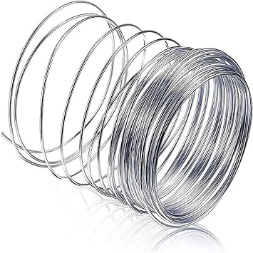 Stainless Steel Spring Wire 1.0mm-2.5mm Length 10m for Bailing, Sculpting, Jewelry Making Color 10M, Size 2.0mm