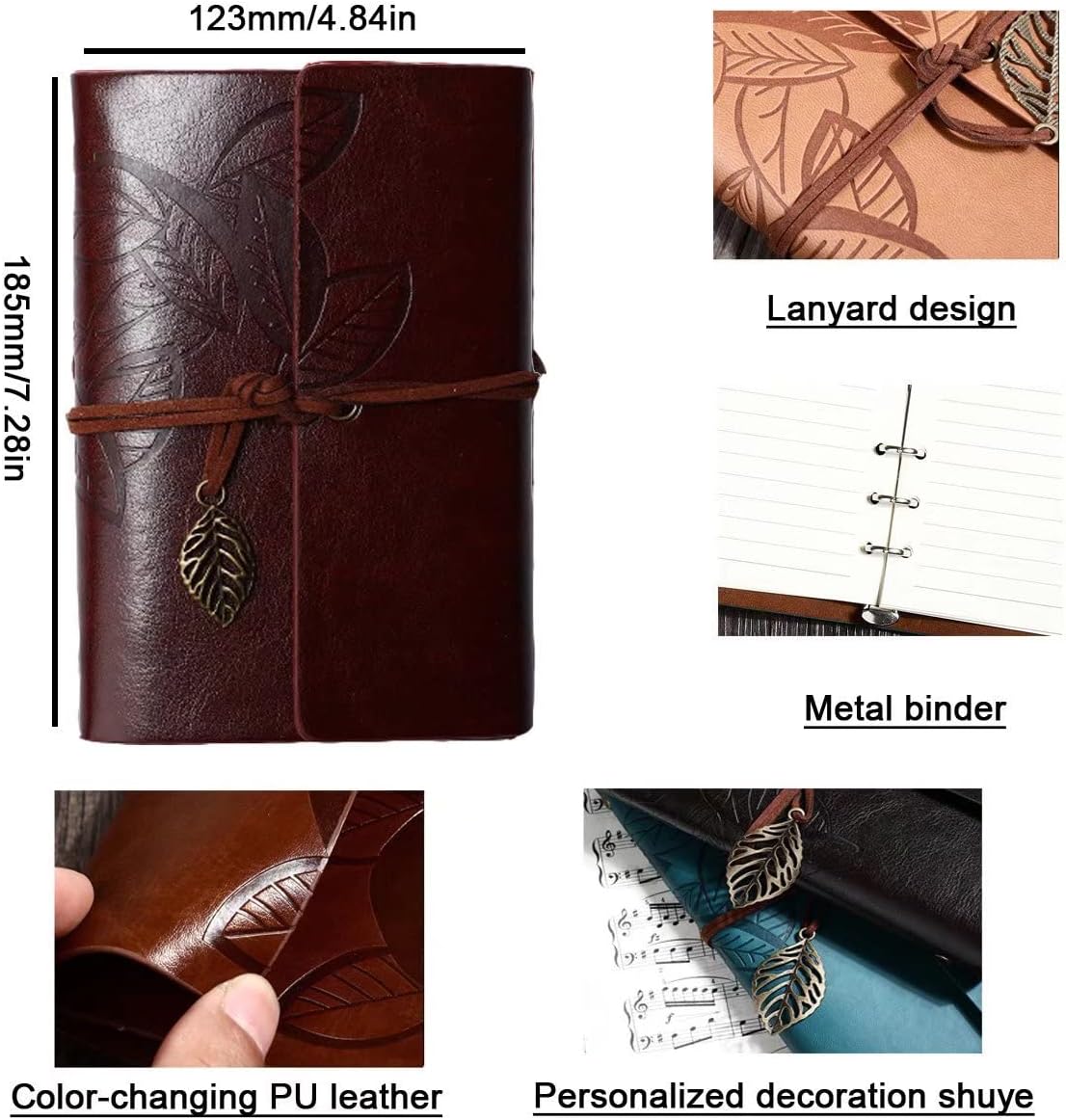 Budget Binder - 28 PCS Budget Planner - Retro Pendants Leather A6 PU Money Organizer for Financial Cash Expenses Manage, Include Zipper Envelopes, Labels, Expense Tracker Sheet, Stickers : Everything Else