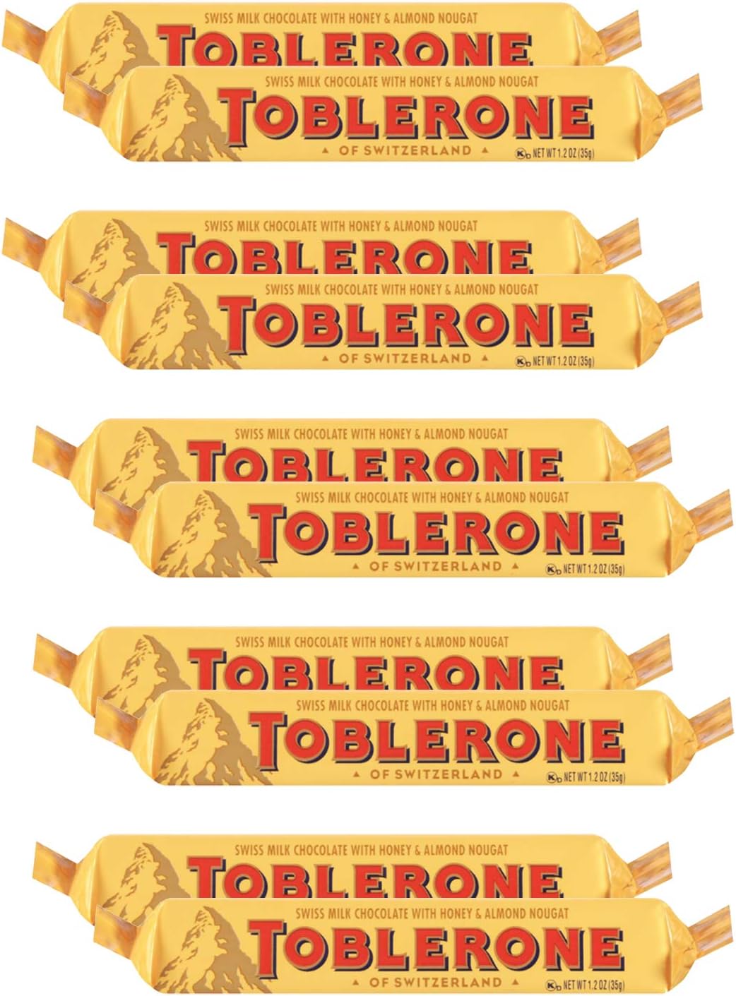Swiss Chocolates with Honey & Almond, 10 x 35 g