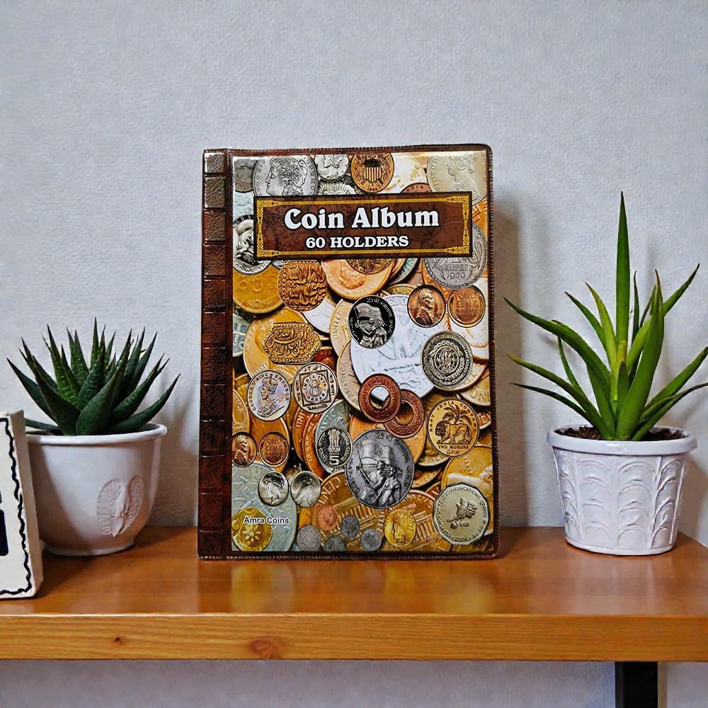 60 Pockets Coin Holder Collection Storage Album Book for Collectors-image-48