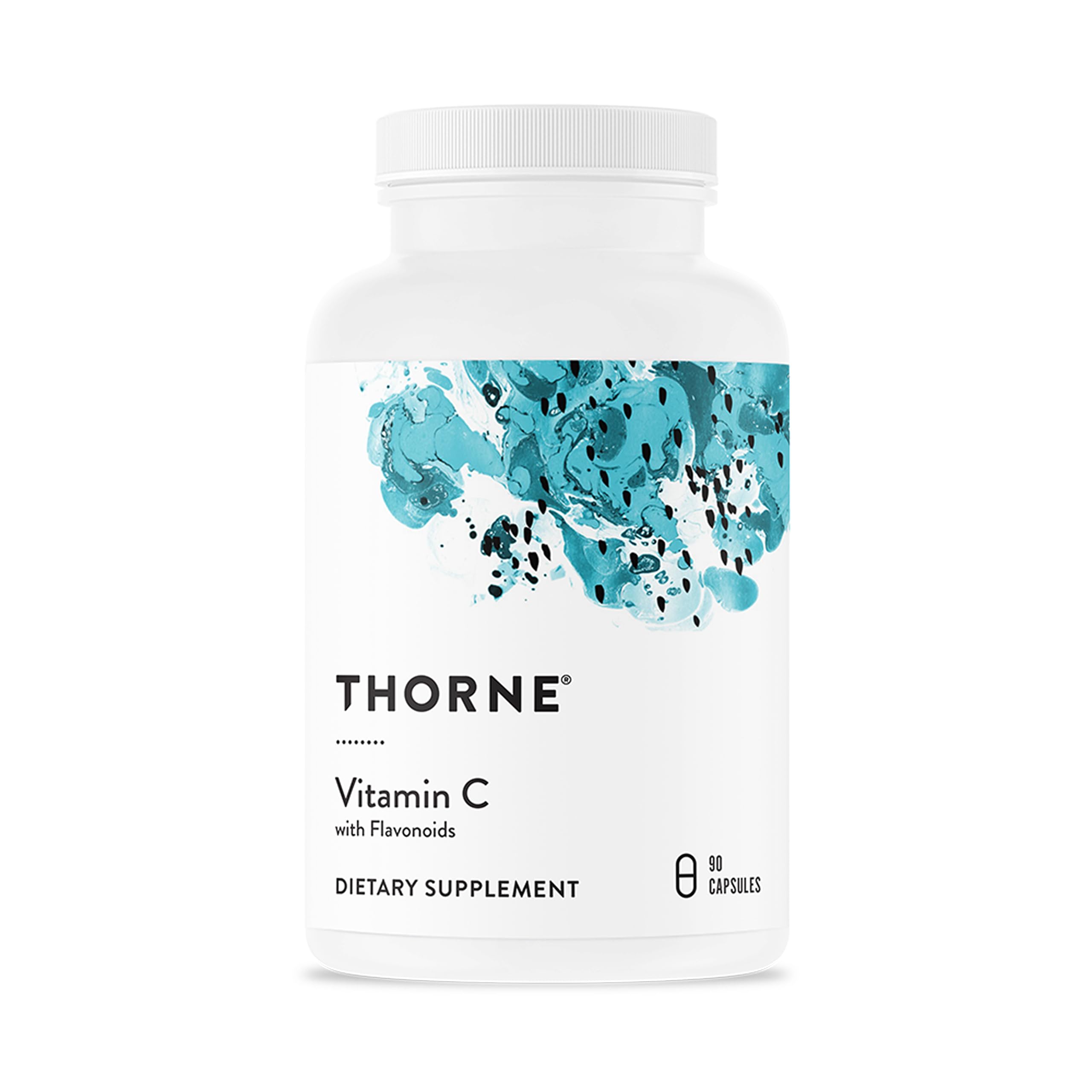 THORNE - Vitamin C - Blend of Vitamin C and Citrus Bioflavonoids from Oranges - Supports Immune System, Production of Cellular Energy, Collagen Production & Healthy Tissue* - Gluten-Free - 90 Servings