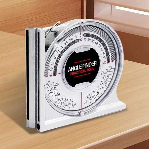 Angle Finder Protractor – Magnetic Woodworking Angle Locator, Accurate Measurement Gauge Inclinometer Alignment Tool For Home Improvement, Carpentry, Construction, Furniture Projects, Diy Woodworking, - 3