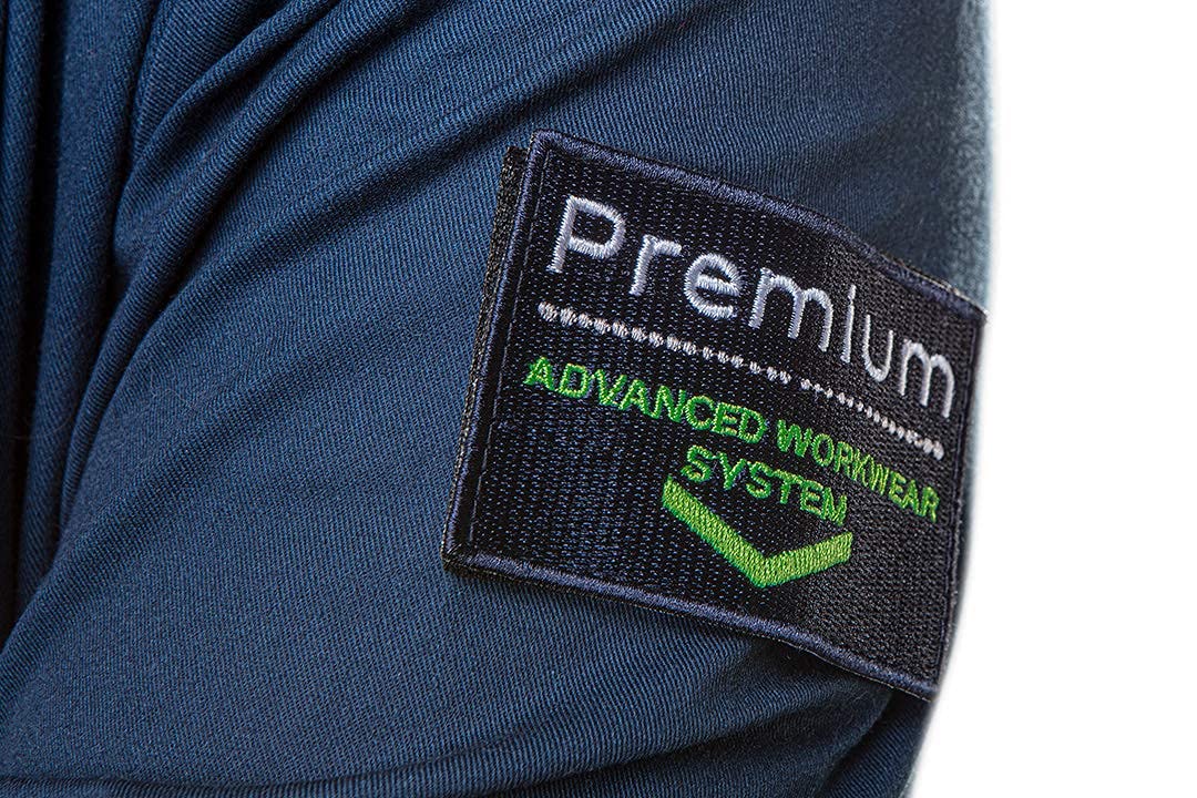 NEO TOOLS Veste de travail premium 62 % coton, 35 % polyester, 3 % élasthanne 2570 g/m² Taille XS à 3XL avec coudes et épaules en Cordura Col haut et poignets élastiques
