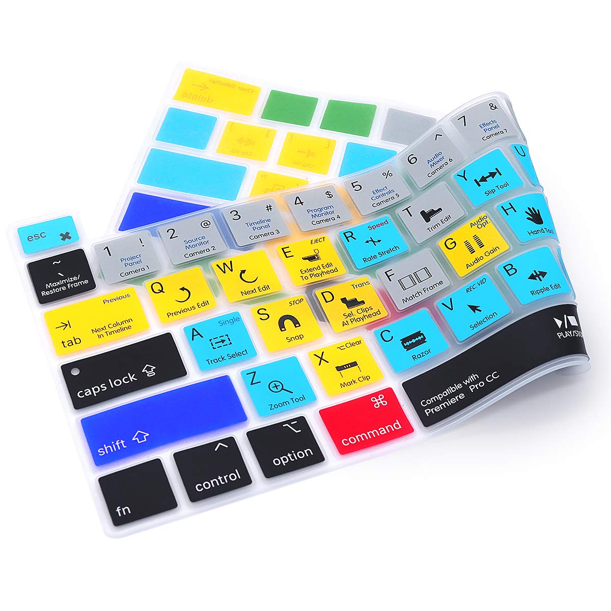 Copritastiera In Silicone Per MacBook Pro - Scorciatoie Premiere Pro, Layout US/ANSI, Modelli 2019+ - Foto 8