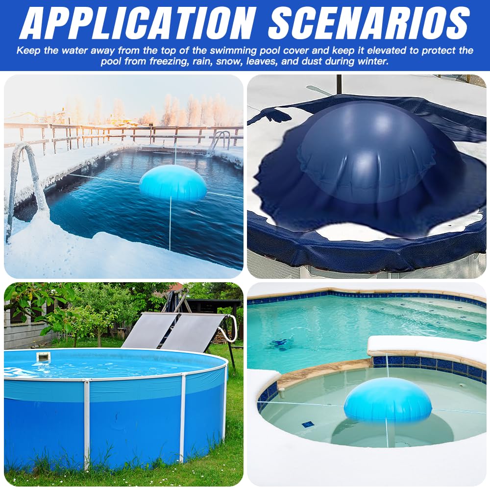 Coussin D'hivernage Piscine UieaMsio - PVC Résistant Au Froid (-25°C) - Avec Corde De Fixation - Pour Spas, Fontaines