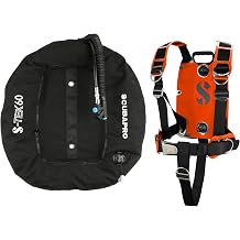 SCUBAPRO S-Tek Pro System for Technical Scuba Diving, Harness with Back Plate in Stainless Steel