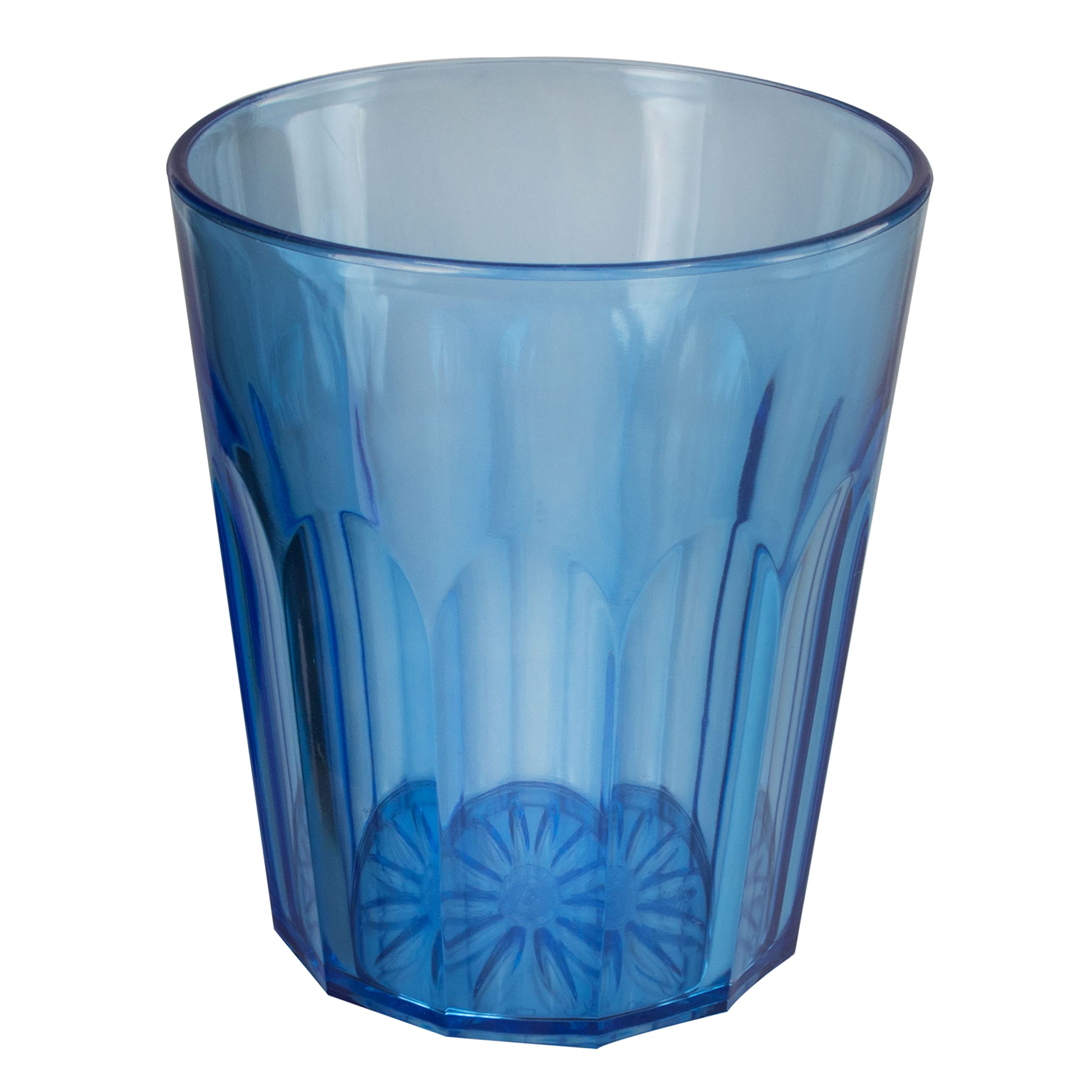 12 Stück Acryl Trinkglas BLAU 4 Personen 250, 450 630ml Glas Set Kunststoff