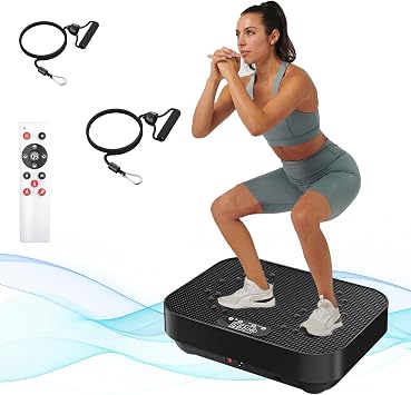 Vibration Plate Exercise Machine, Vibration Plate for Weight Loss, Sports Vibration Plate for Fat Burn, Full Body Workout Vibrating Fitness Platform, for Weight Loss, Lymphatic Drainage