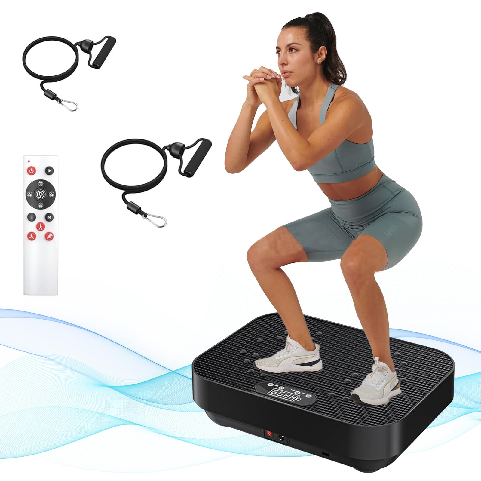 Vibration Plate Exercise Machine, Vibration Plate for Weight Loss, Sports Vibration Plate for Fat Burn, Full Body Workout Vibrating Fitness Platform, for Weight Loss, Lymphatic Drainage