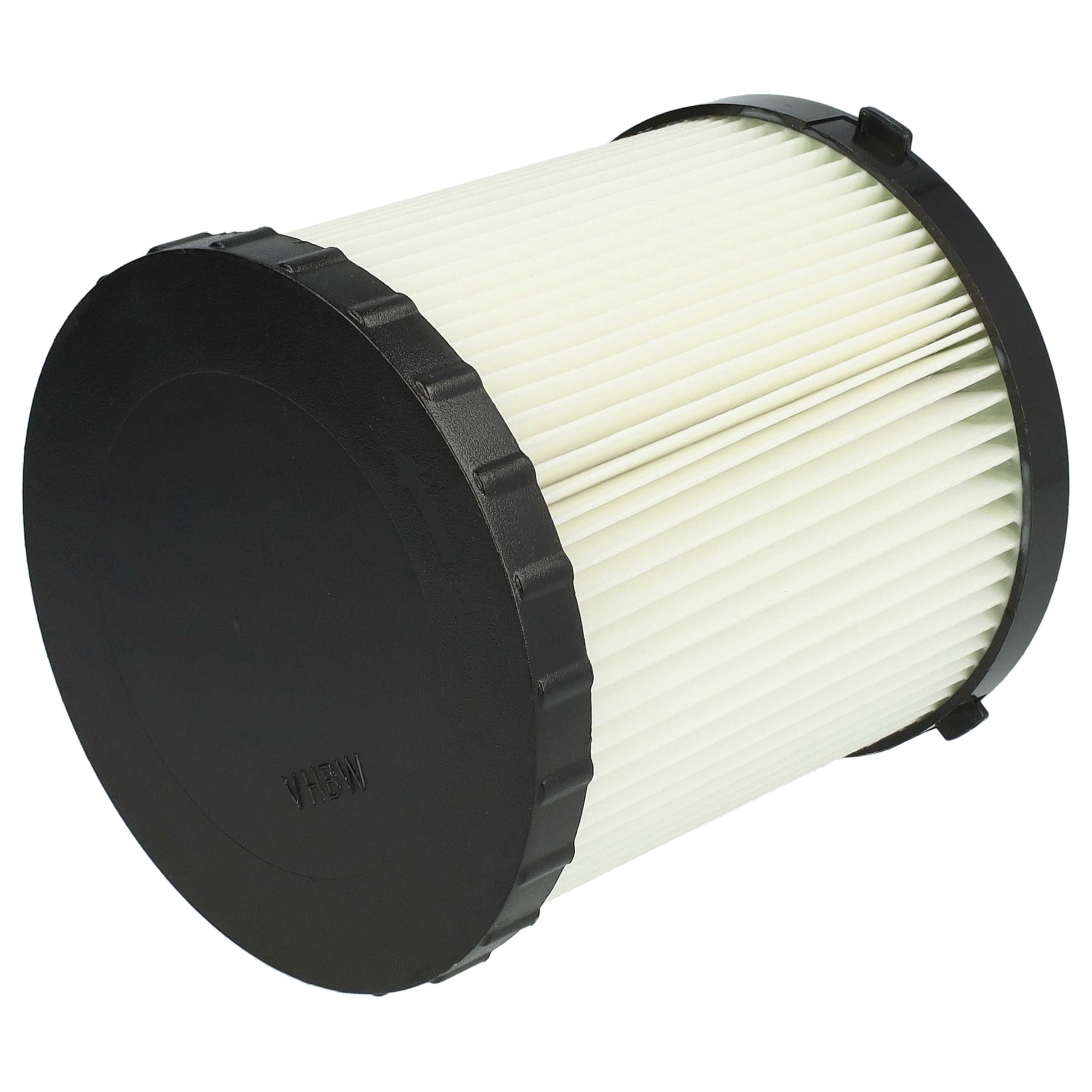 vhbw 2x filtre plissé compatible avec Dewalt DCV581h, DCV584l, DCV580h, DCV582, DCV580, DCV581 aspirateur - noir/blanc