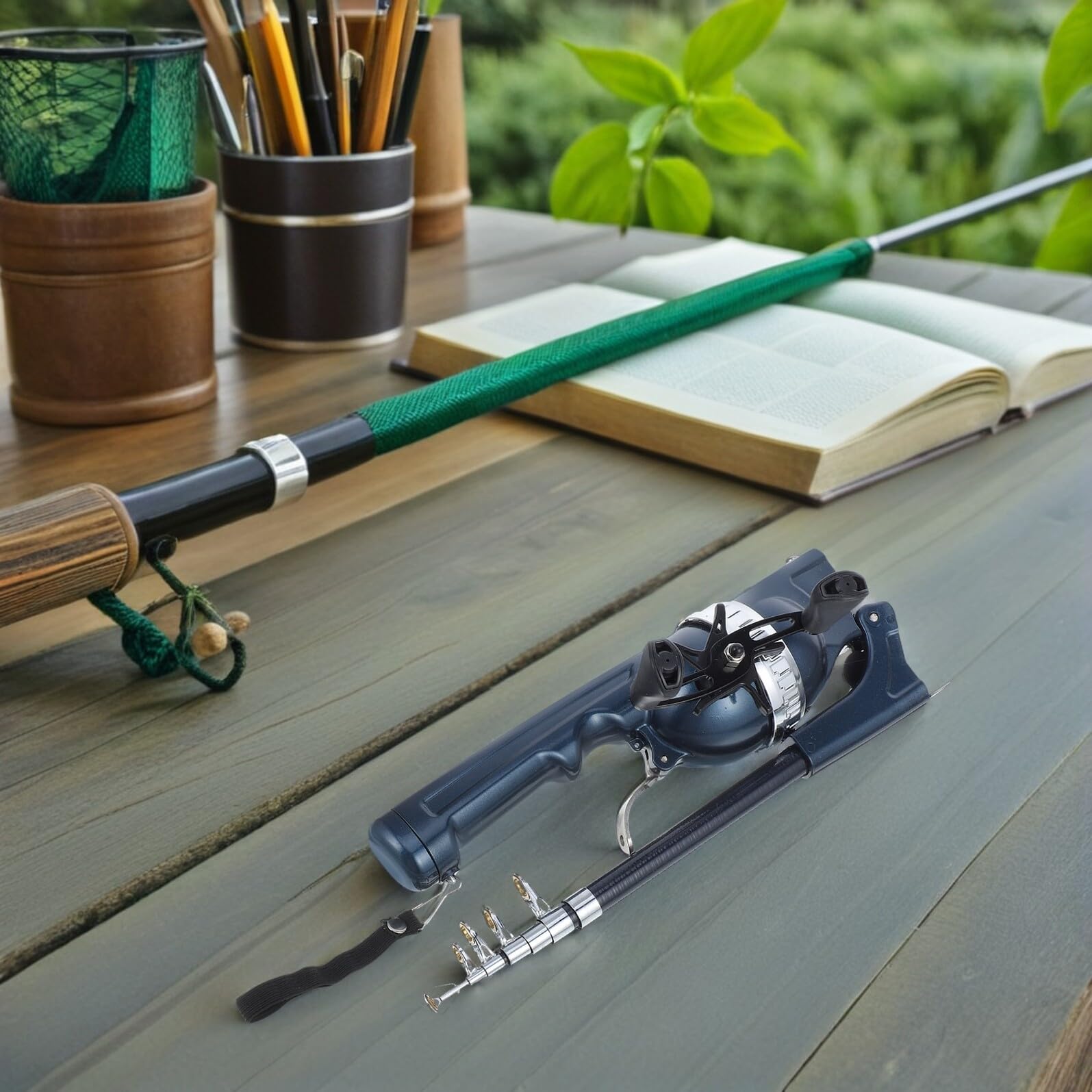 TOYANDONA Canne à Pêche Télescopique Pliable 2 Pièces 131 M Résistante à la Corrosion pour Surfcasting en Mer et Eau Douce Matériel de Pêche Portable Voyage Randonnée Débutants
