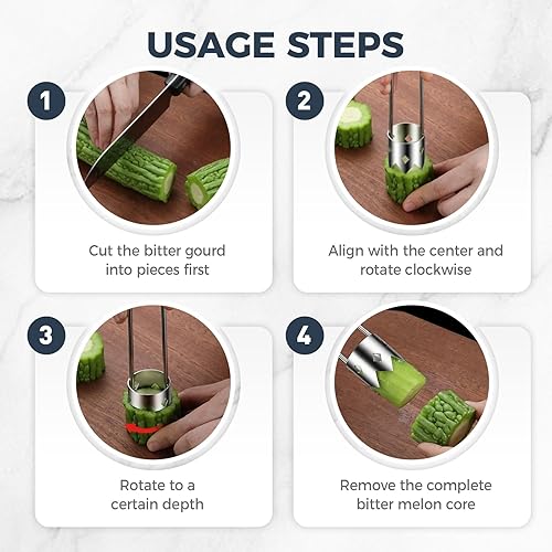 Miniatura 6 de Descorazonador de semillas de pimiento rojo, descorazonador de frutas de acero inoxidable 2026, herramienta para quitar semillas de pimienta, para