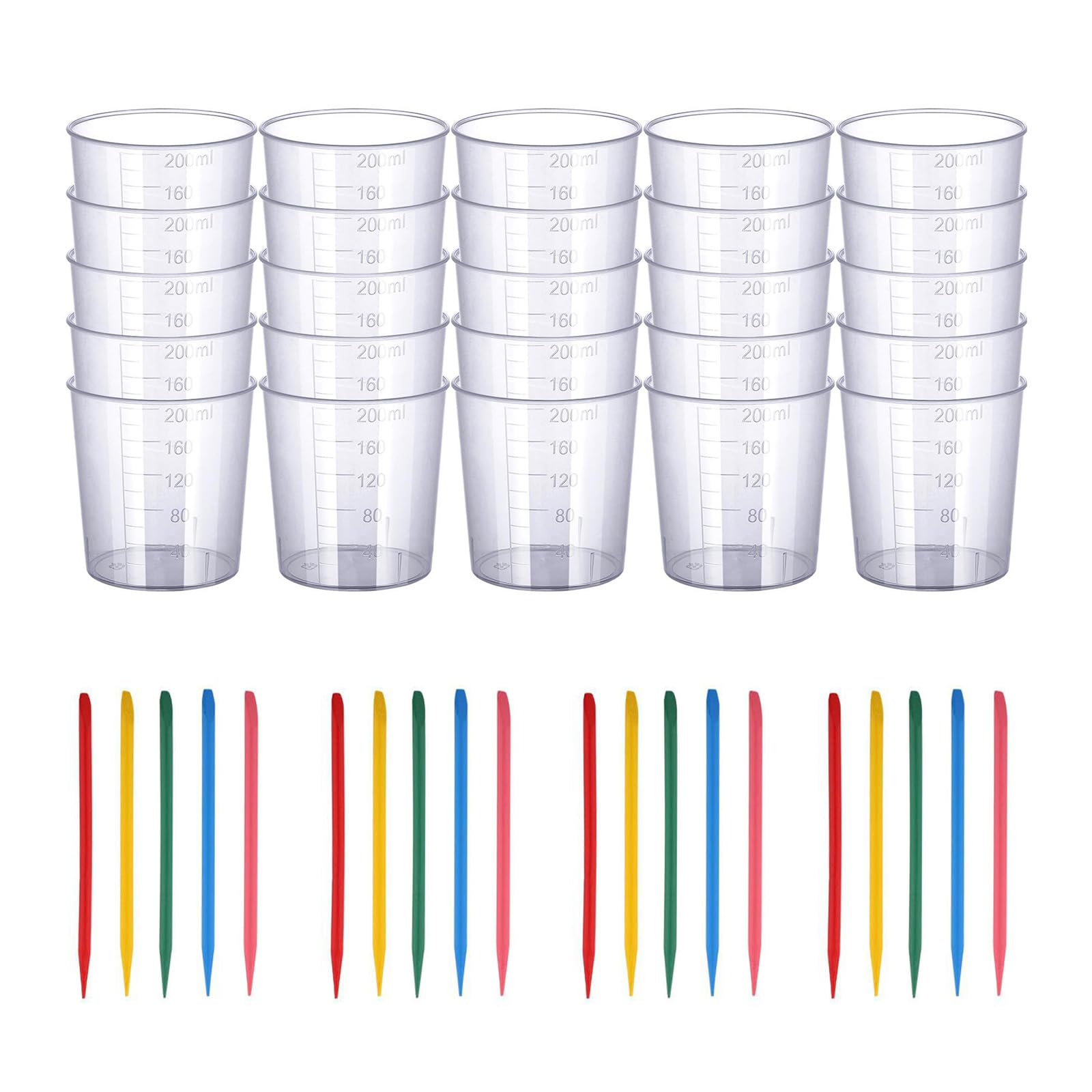 Kalttoy Sturdy Resin Measuring Cups Easy Multipurpose for Projects Resin Pouring Cups