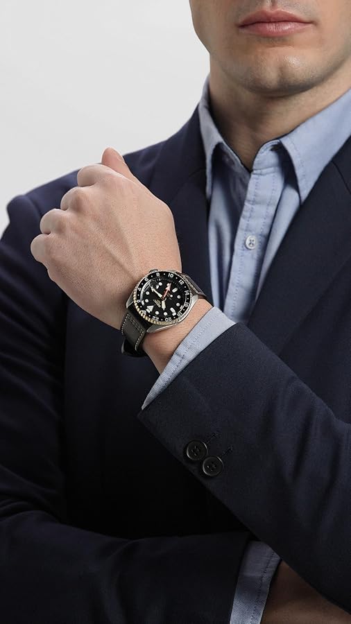 Amazon.com: SEIKO 5 Sports SKX GMT Automatic Black Dial Men's