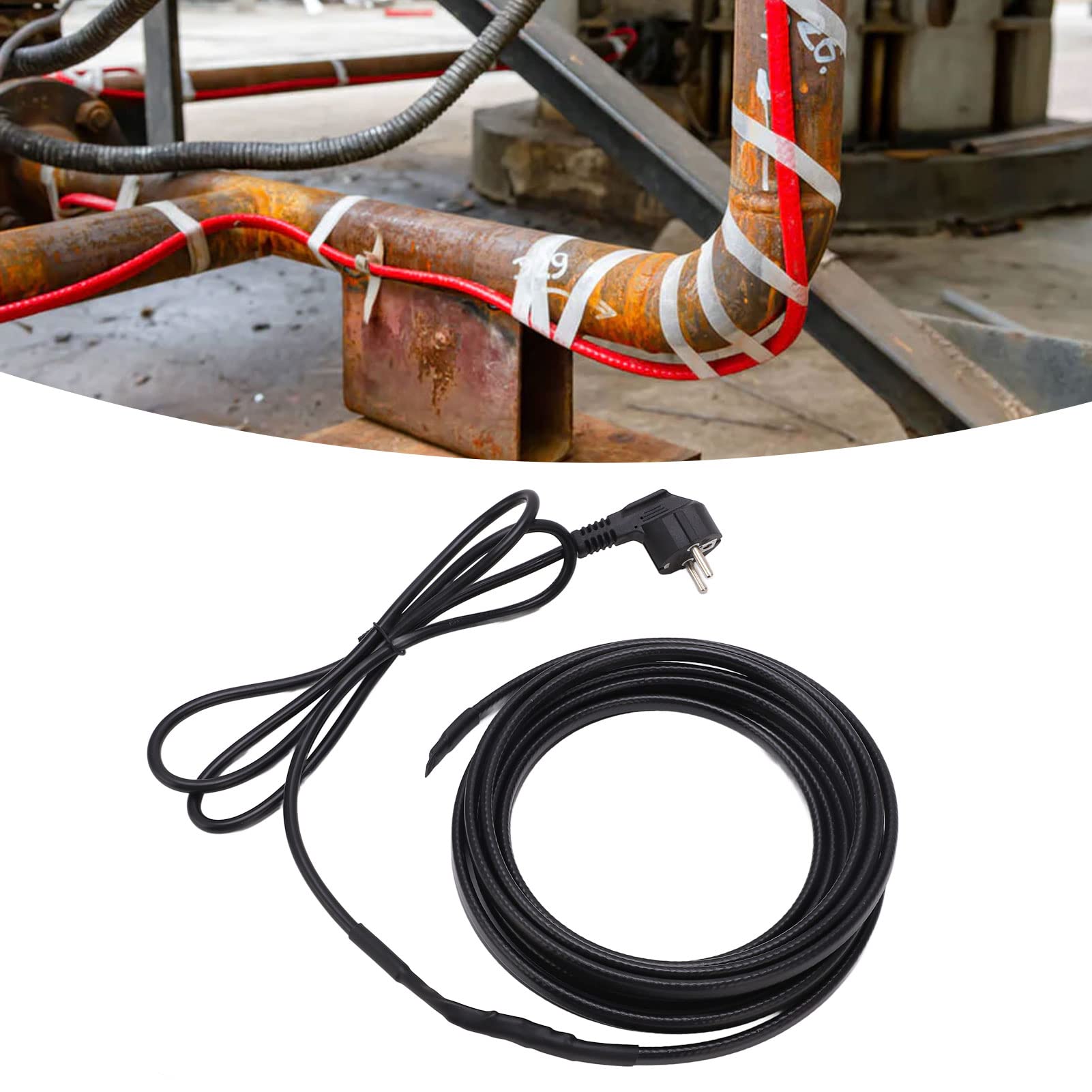 Cavo Riscaldante Autoregolante 5m 12V 15W/m, Protezione Antigelo Per Auto E Camion, Temperatura 30-50°C