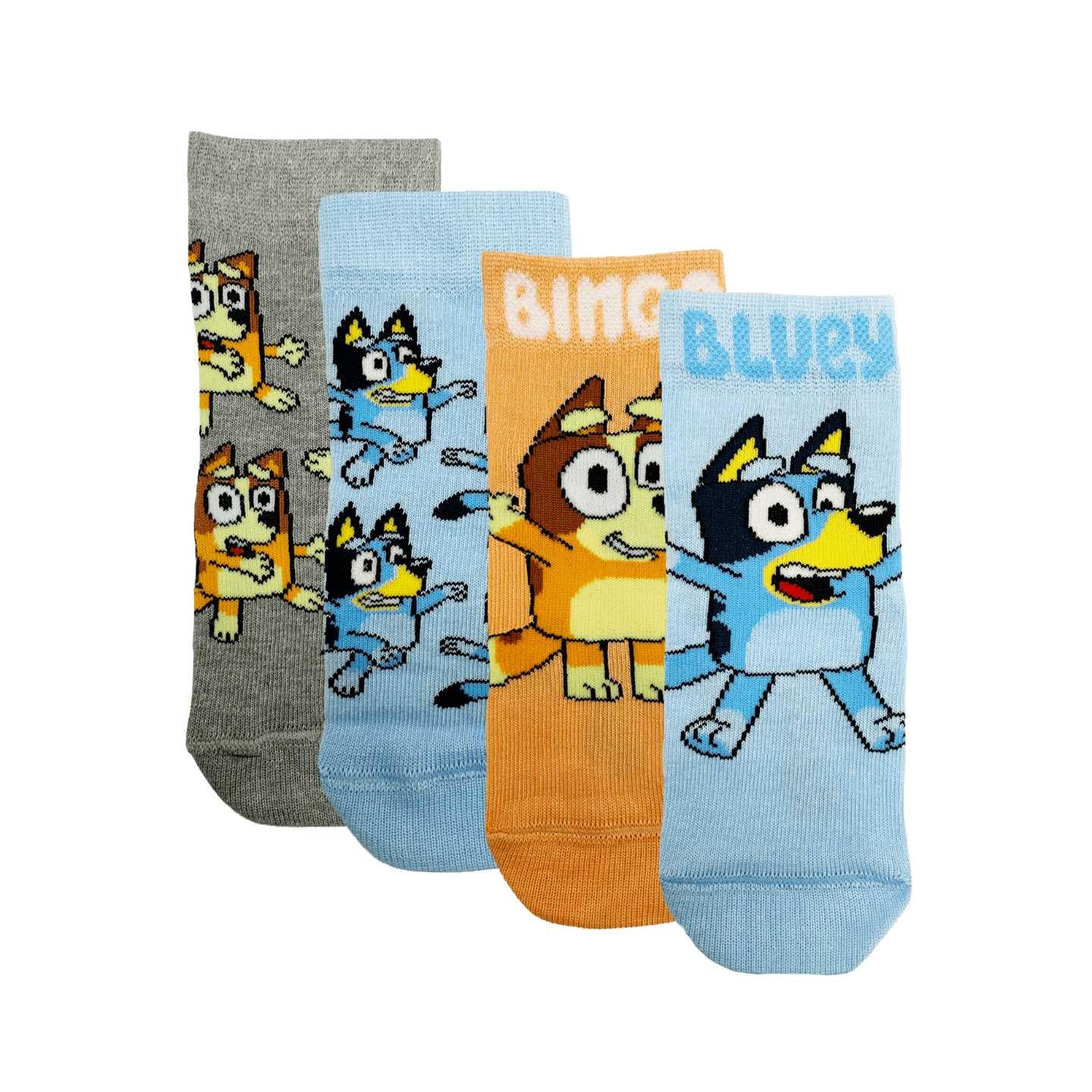 Bluey Socks | Pack of 4 | Unisex Children's Socks (as8, numeric, numeric_9, numeric_12, regular, Kids Size UK 9-12)