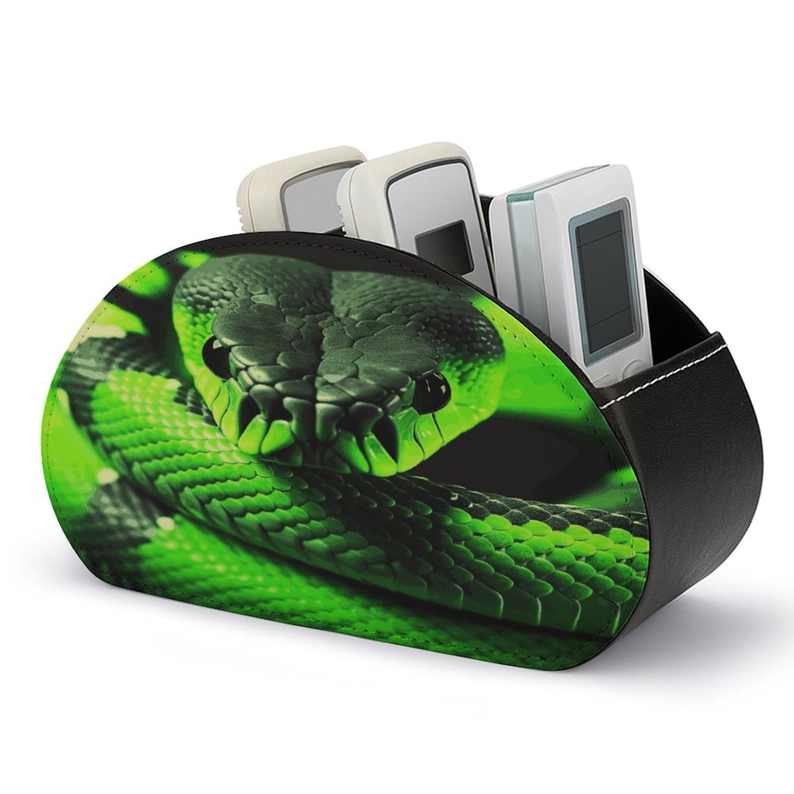 Btcowzrv Style 3D Snake Remote Control Holder With 5 Compartments