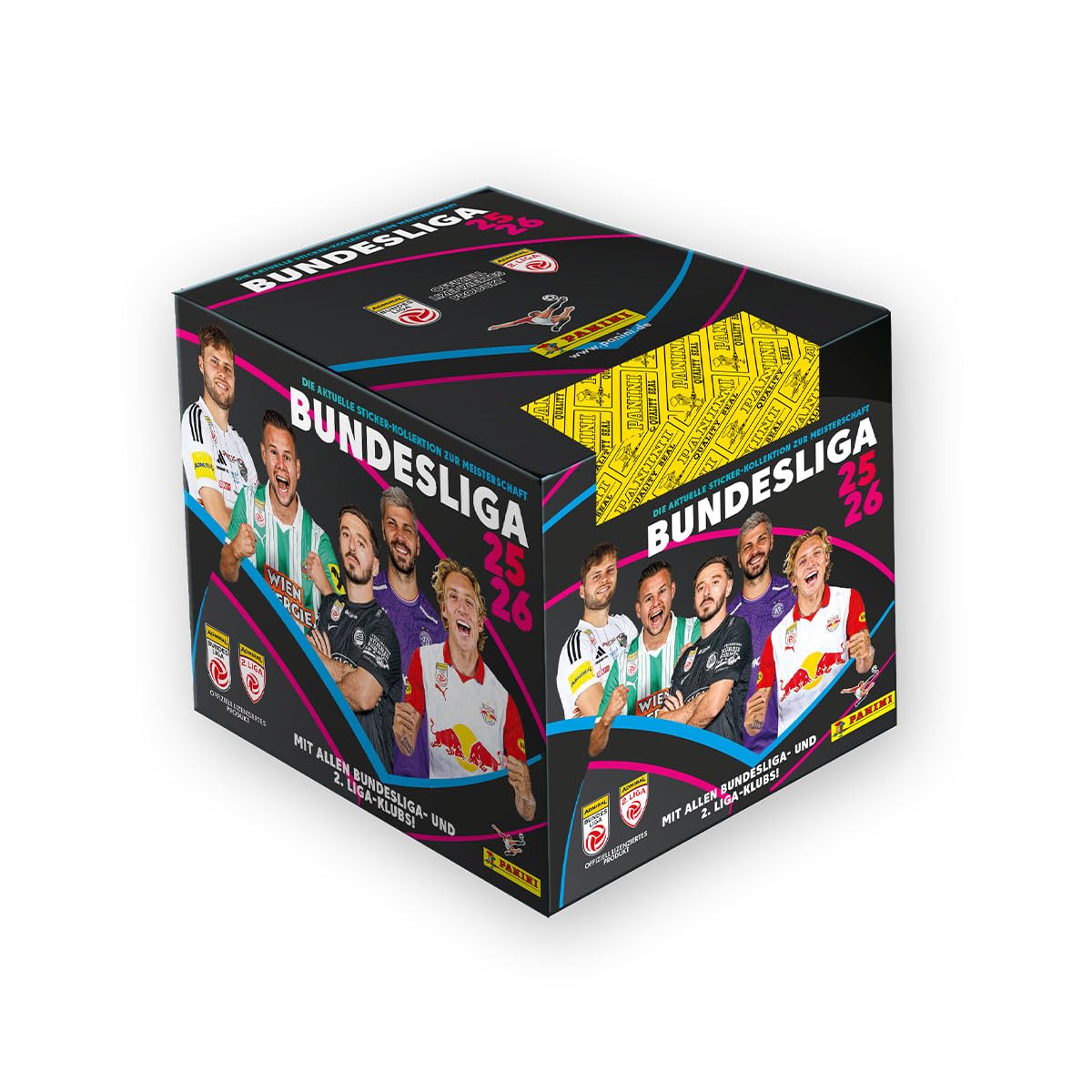 Panini Admiral Bundesliga Österreich 2025/26 Stickerkollektion (Box mit 50 Tüten)