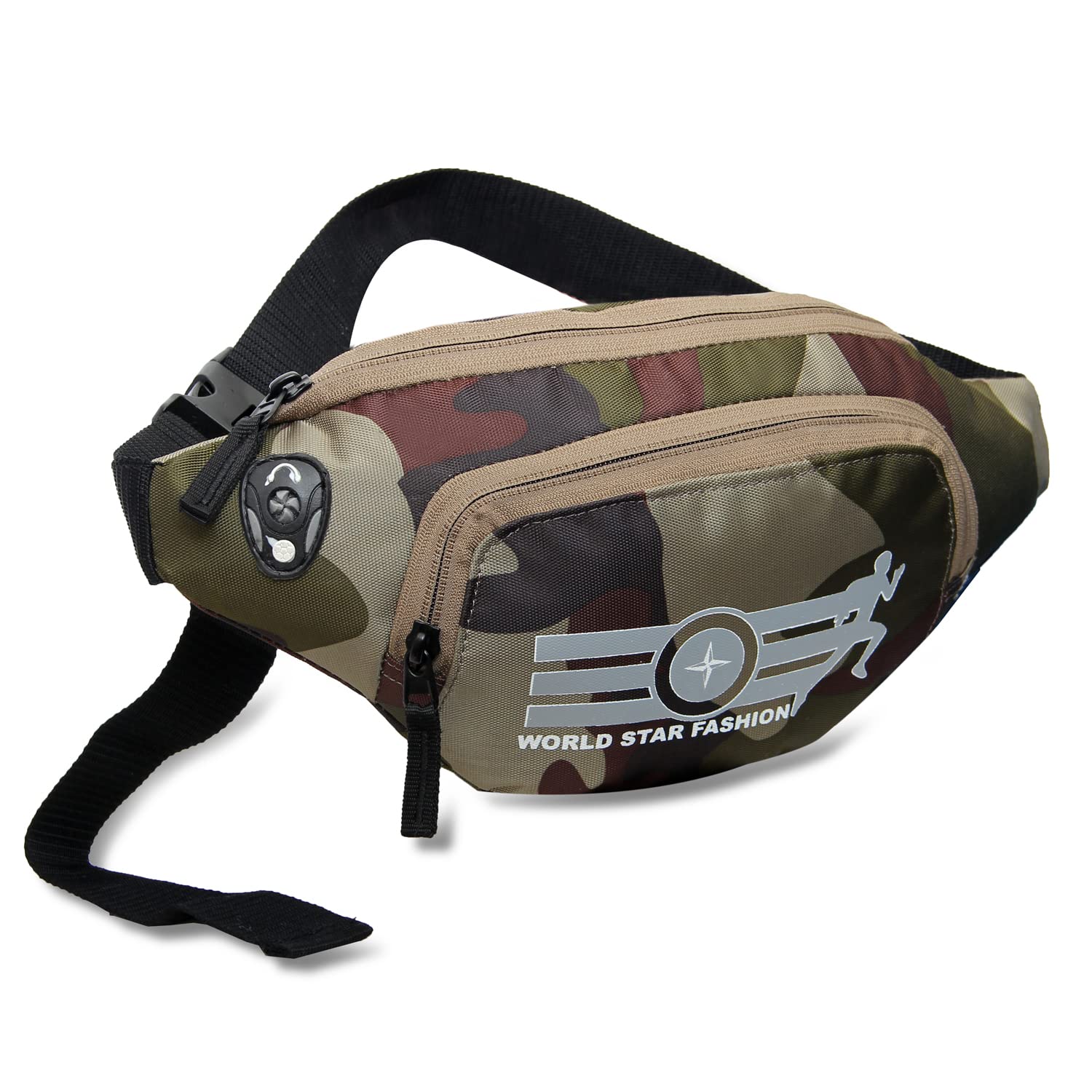 Waist Bag for Men & Women, Slim Fanny Pack Casual Sling Shoulder Chest Pack with Adjustable Strap for Walking, Cycling, Running, Hiking Hold Phones, Keys, Cards (Army) (B09TWDYGCM) Amazon Price History, Amazon Price Tracker