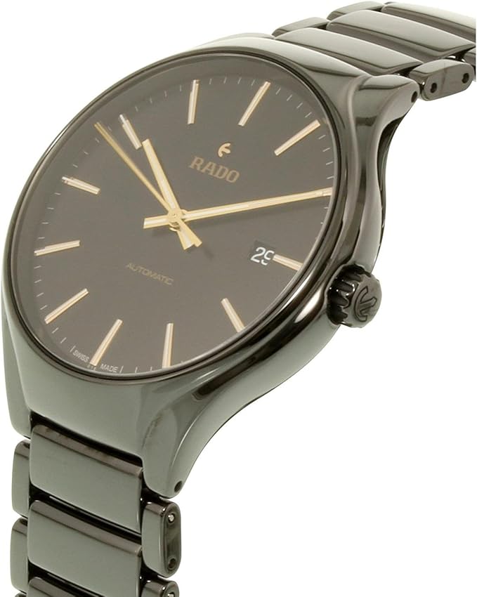 Amazon.com: Rado R27056162 True Automatic Mens Watch - Black Dial :  Clothing, Shoes \u0026 Jewelry