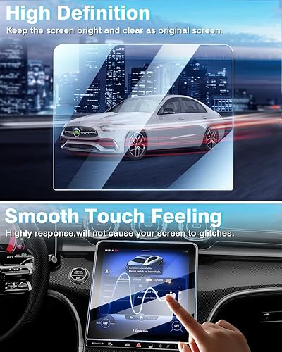 Miniatura 6 de Actualización Paquete de 2 protectores de pantalla de 11.9 pulgadas para Mercedes Benz C300 Clase C C2502023  2026 GLC300 Sin reflejos ni huellas