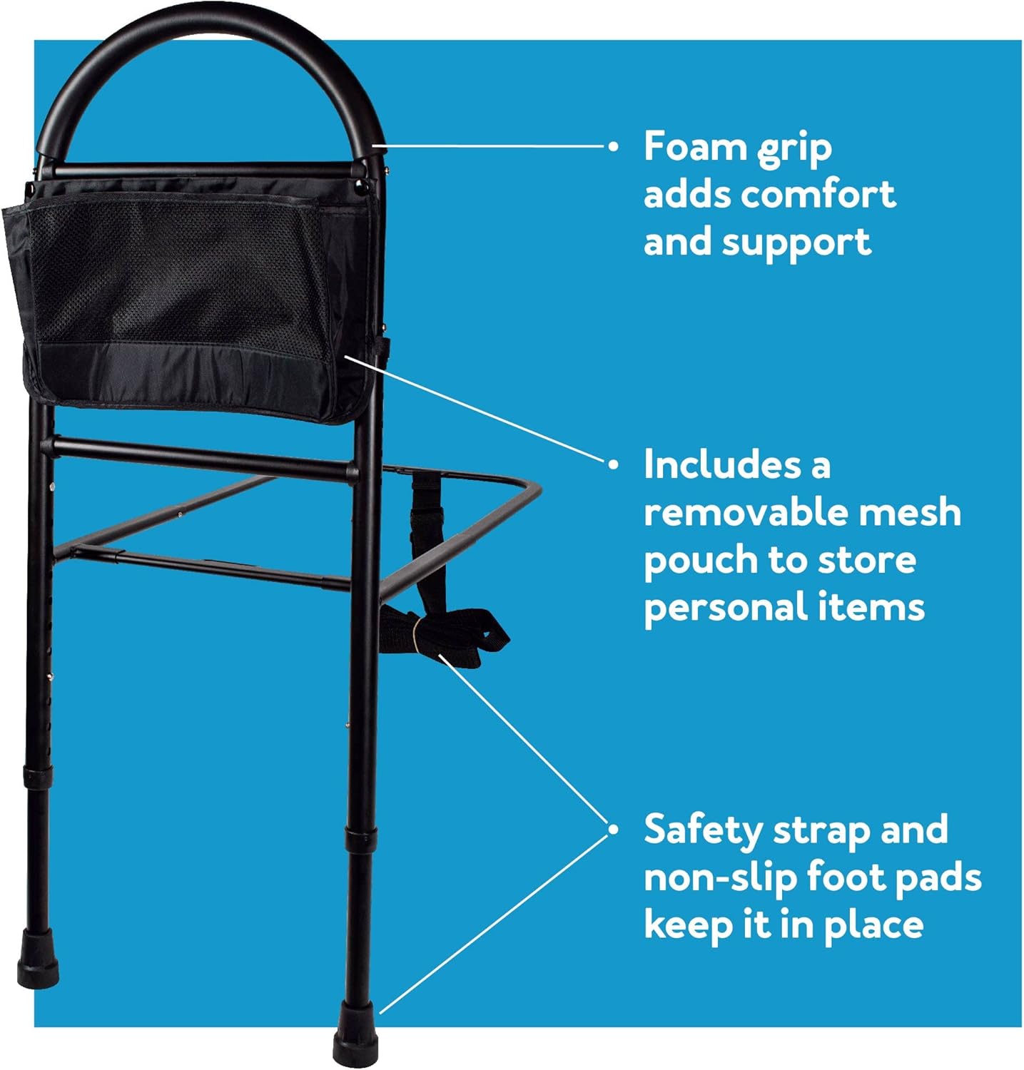 Carex Adult Bed Rails for Elderly Assistance - Bed Hand Rails - Bed Safety Rails for Seniors - Adjustable to Fit Twin, Full, Queen and King Size Beds : Health & Household