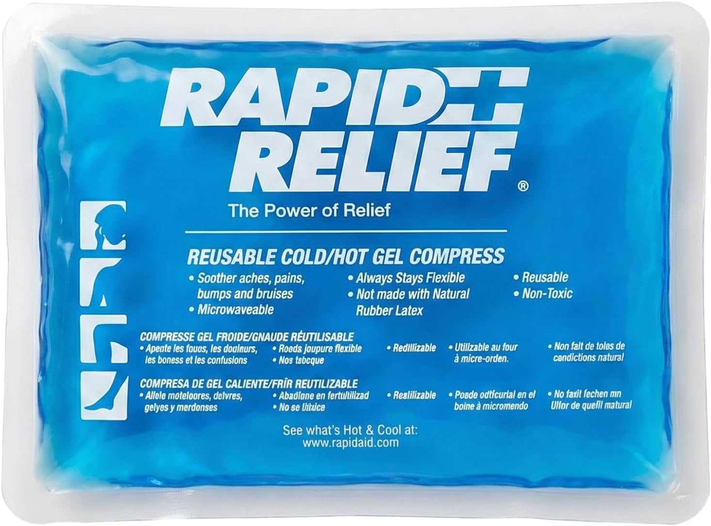 Reusable Cold/Hot Packs, 4" x 6", Each