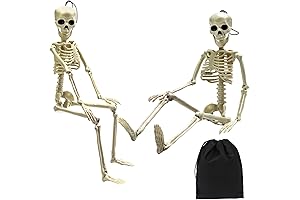 Elcoho Posable Halloween Skeleton Heads