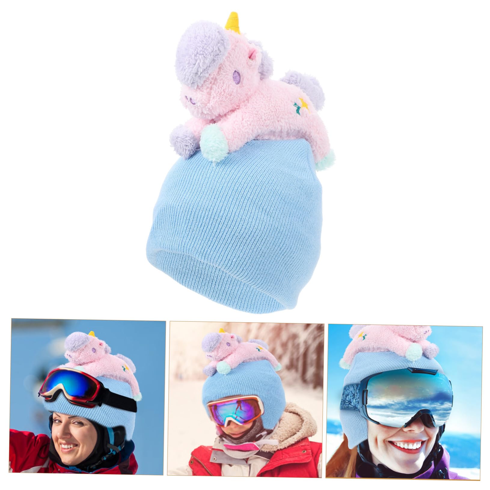 Copertura per Casco da Sci in Filato Leggero, Resistente e Adatta a Caschi Circonferenza 55-62 Cm, per Sport Invernali e Sci
